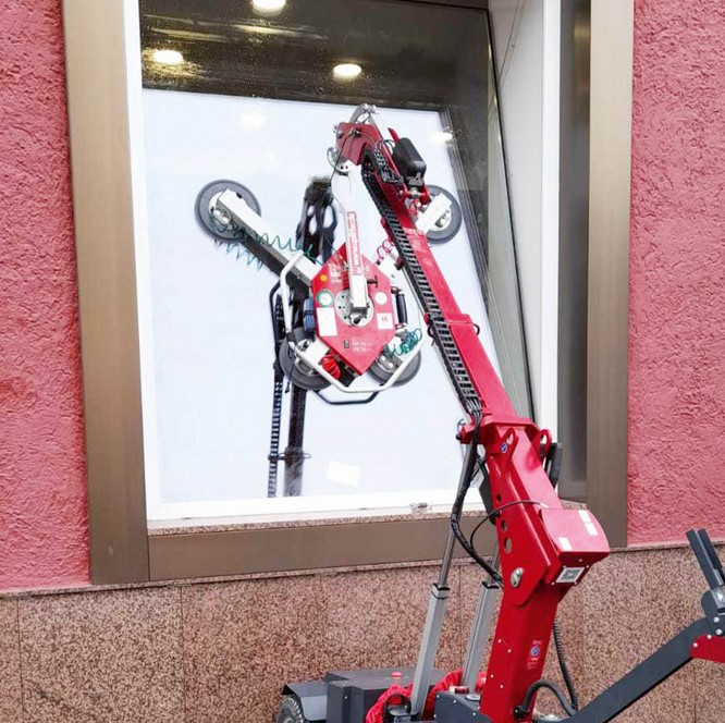 Vakuumsauger UPG350 im Einsatz - Glassauger